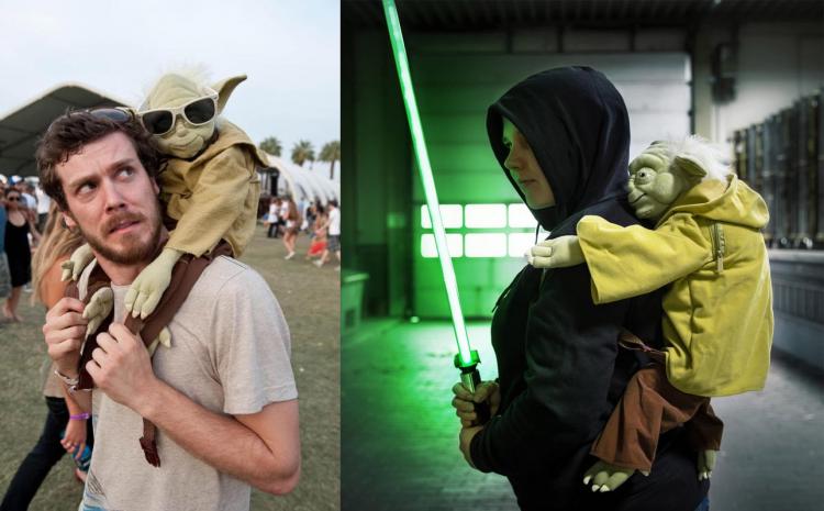 Star Wars Yoda Backpack Back Buddy - Piggy-back Yoda backpack