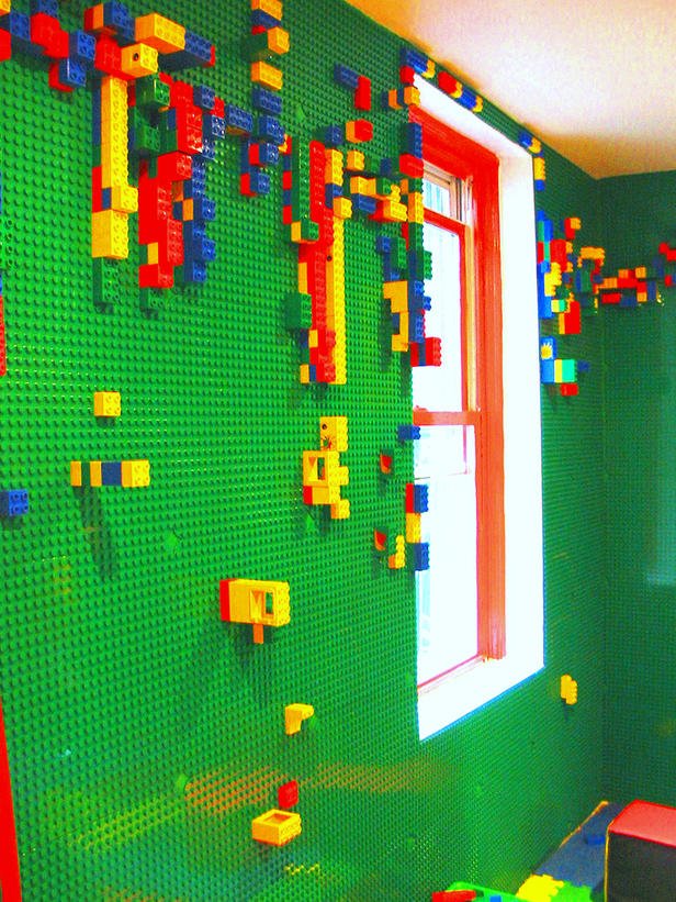 DIY Lego Wall Peel and Stick Lego Base Plates