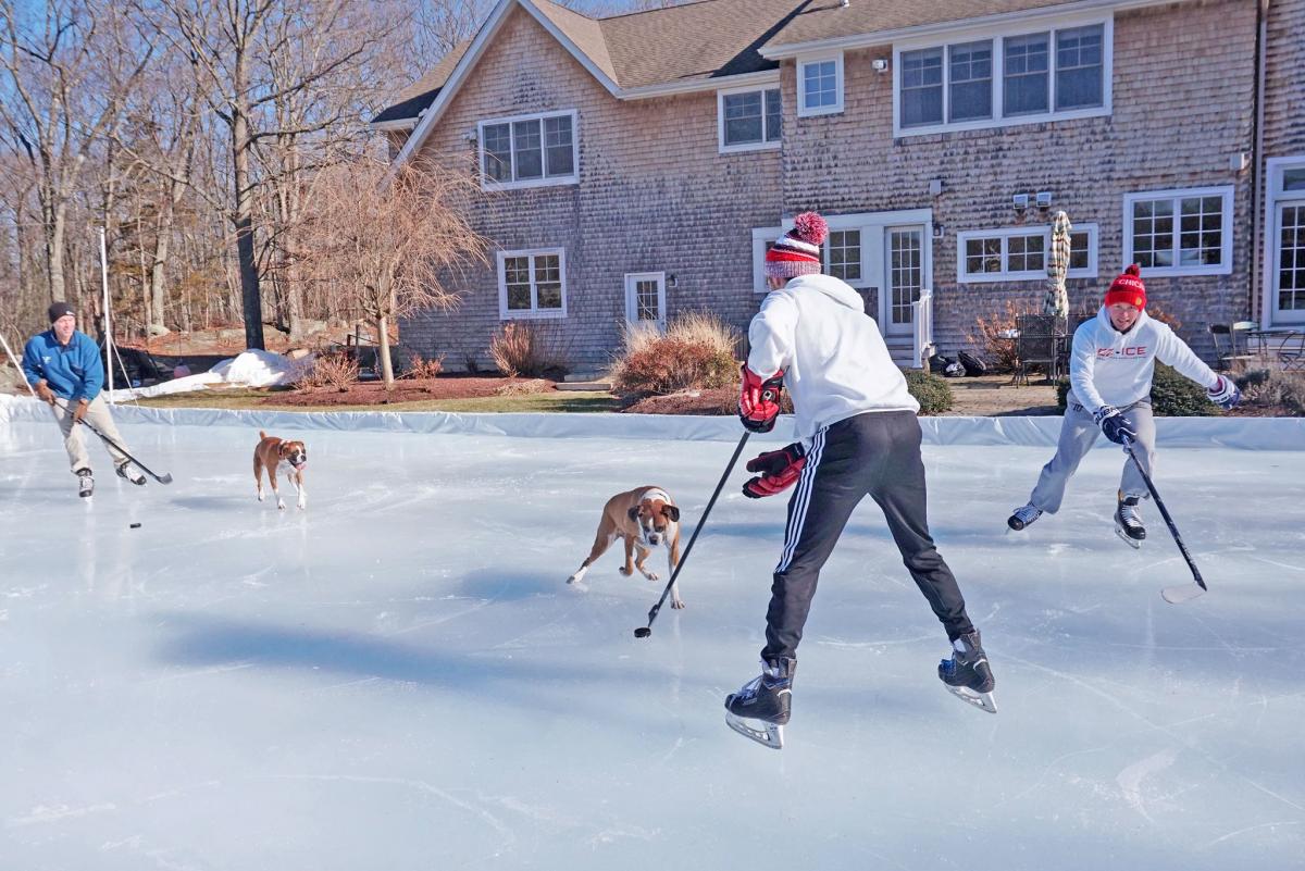 EZ Ice Rink - DIY Backyard Ice Rink That Sets Up in 1 Hour