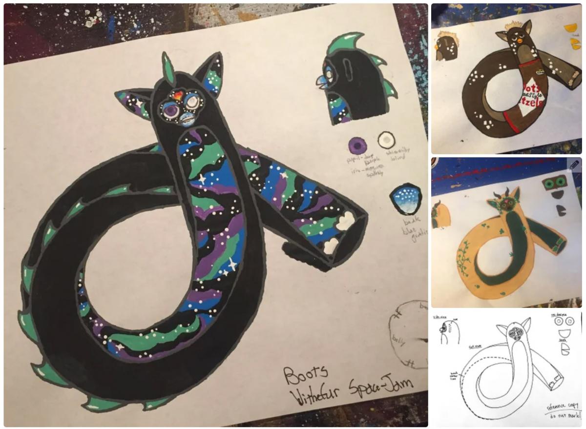 Creepy Furby Centipede - DIY Project Furby Snake Monster