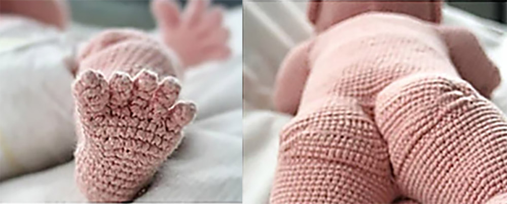 Crochet Baby With Realistic Features - Creepy crochet baby doll