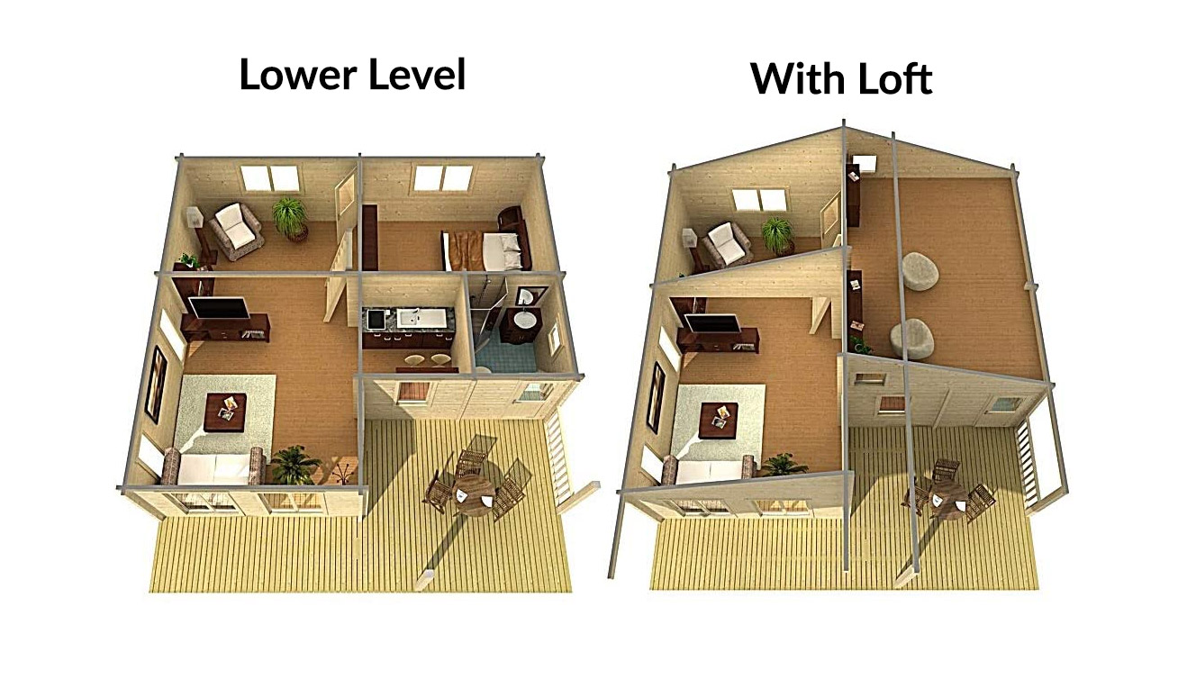 Allwood DIY Cabin Kit - 5-room cabin kit on Amazon