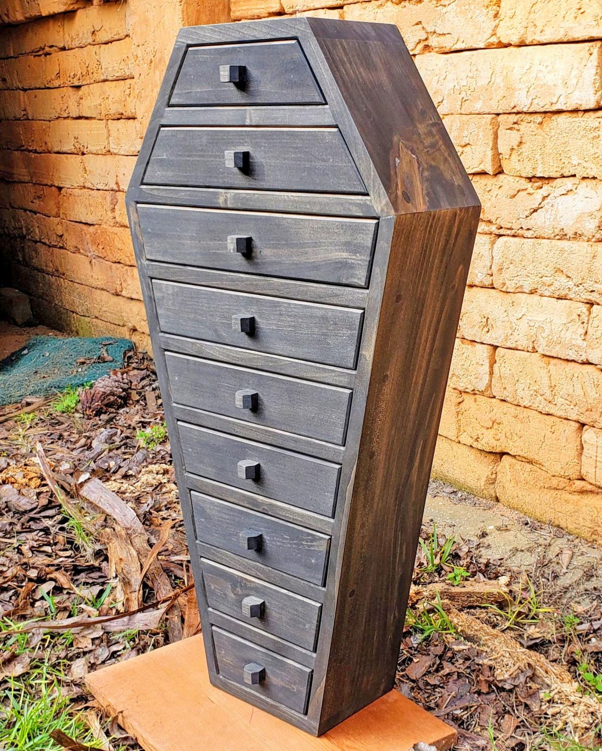 Coffin Apothecary Cabinet
