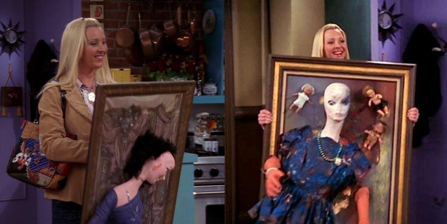 Friends Phoebe's Creepy 3D Wall Art Figure - Gladys Creepy Person Art Sculpture