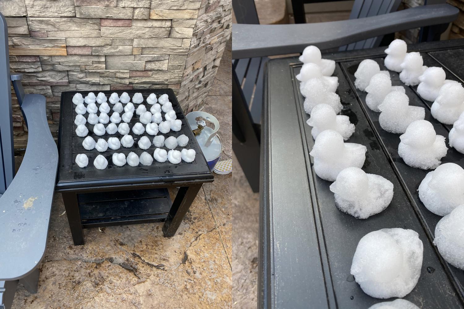 Duck shaped snowball maker - Duck snow clamp toy makes duck shaped snowballs