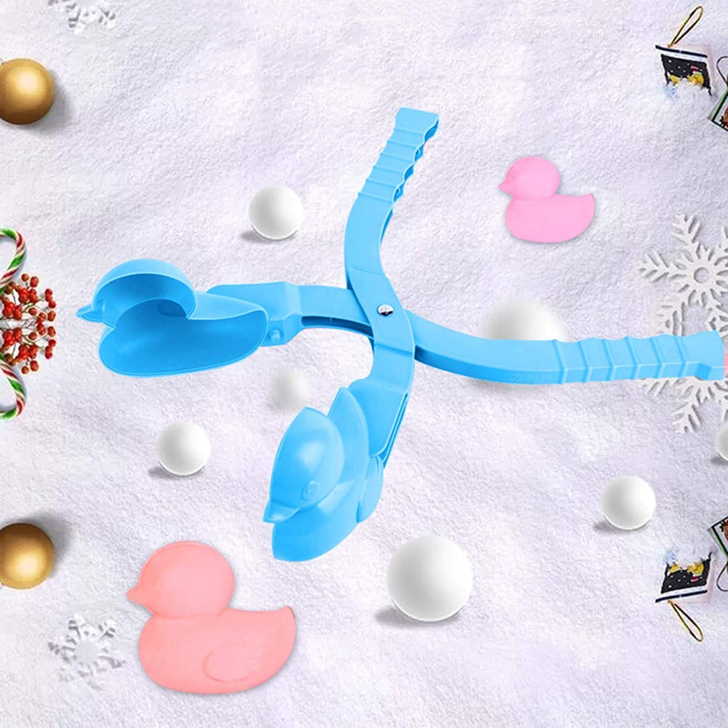 Duck shaped snowball maker - Duck snow clamp toy makes duck shaped snowballs