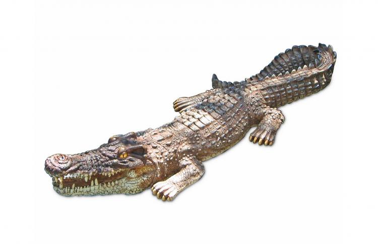 Incredibly Realistic Life-size Crocodile Pool Float - Alligator pool decoy - gator pond decoy
