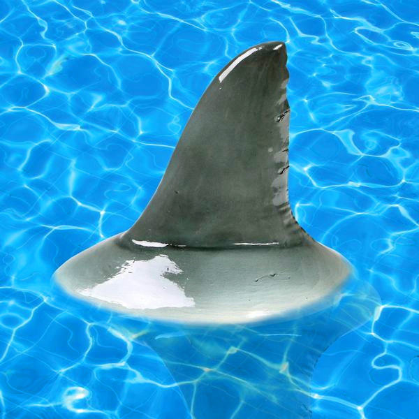 Incredibly Realistic Shark Fin Pool Float - Shark Fin pool decoy - Shark Fin pond decoy