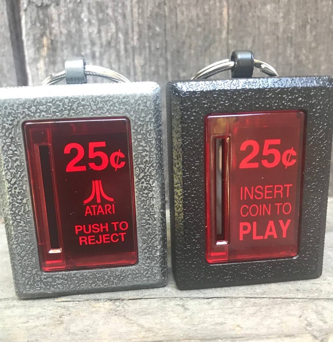Insert Coin Arcade Key-Chain That Lights Up
