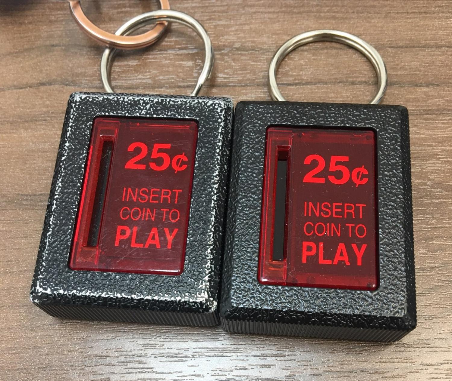 Insert Coin Arcade Key-Chain That Lights Up