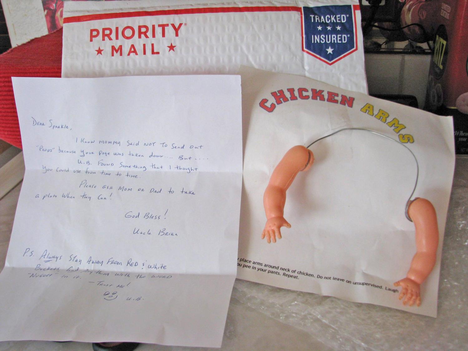 Give your chickens arms - Baby Doll arms for chickens