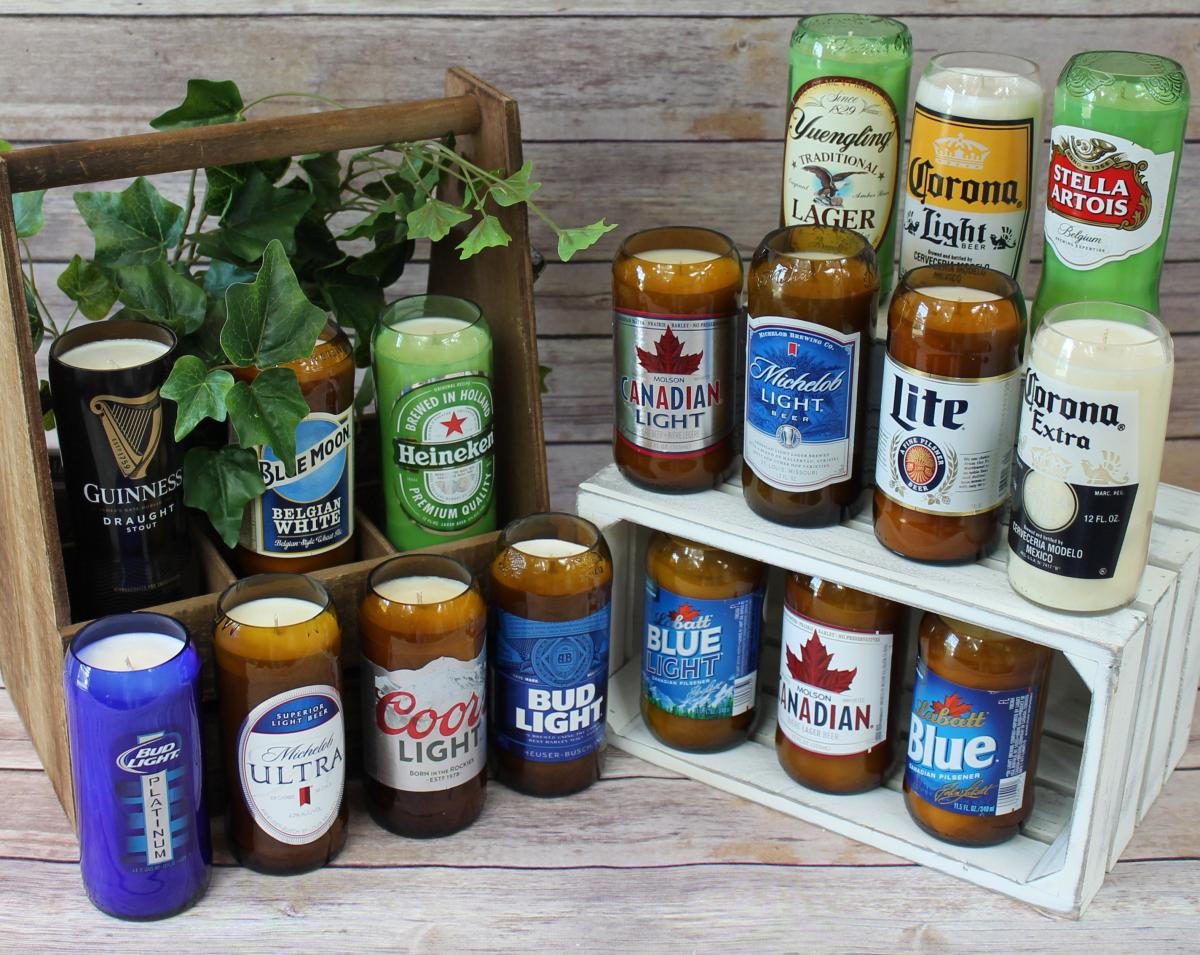 Candles that smells like beer