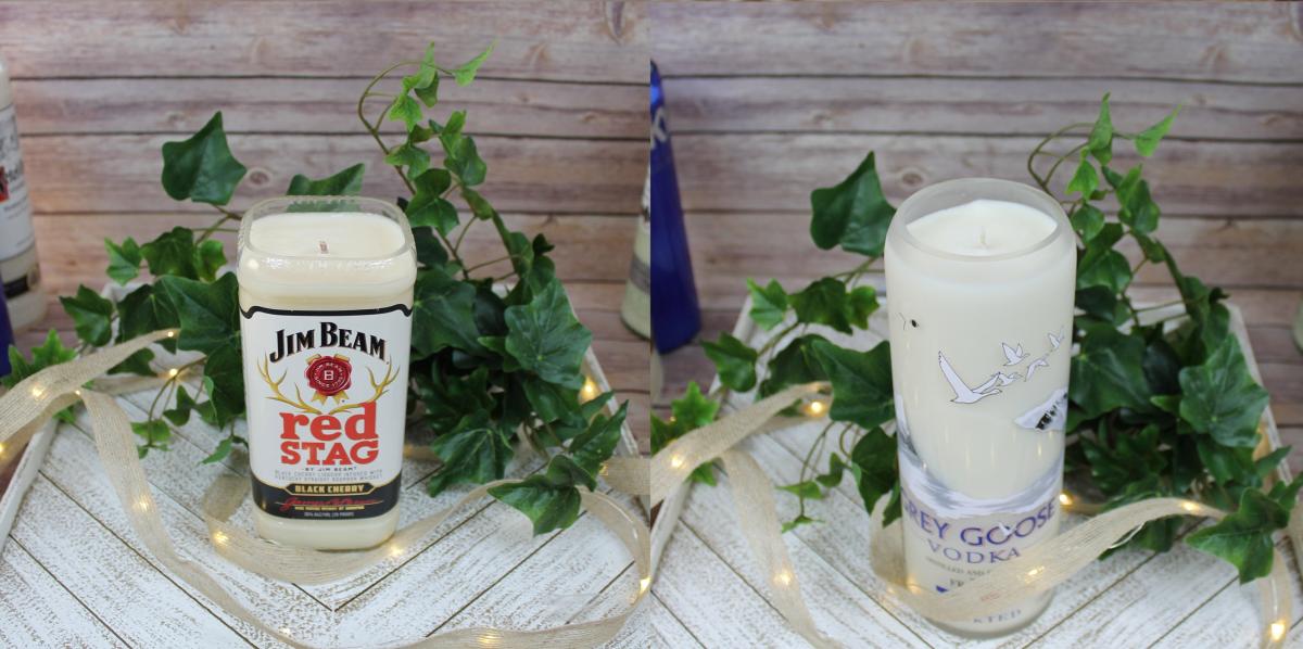 im Beam Red Stag Candle - Grey Goose Candle - Candle that smells like booze