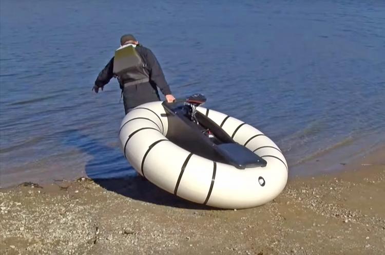 The Go Boat Personal Bumper Boat - Inflatable one-person fishing boat - one person hunting boat