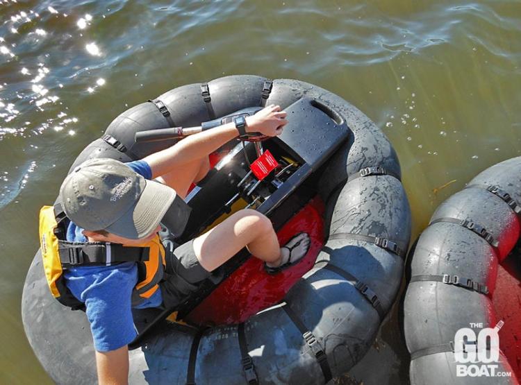 The Go Boat Personal Bumper Boat - Inflatable one-person fishing boat - one person hunting boat