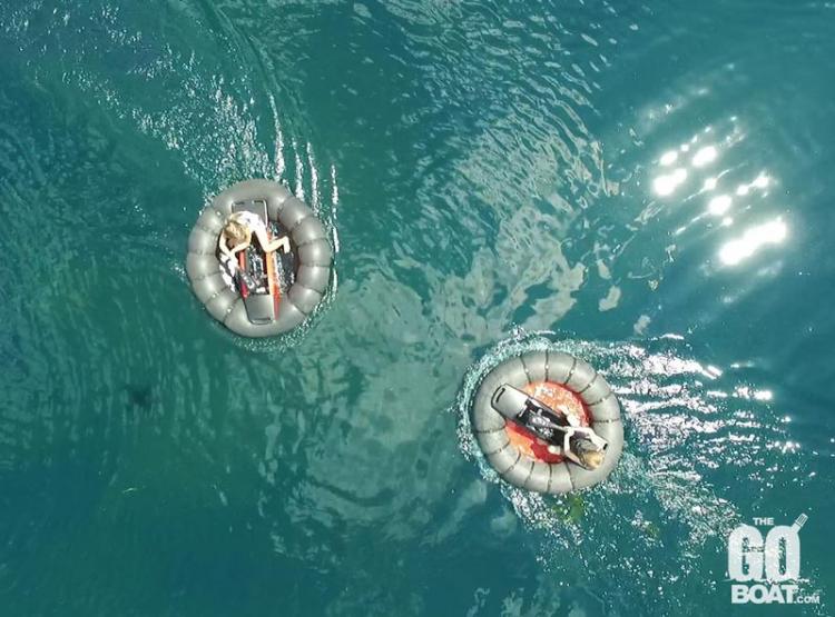 The Go Boat Personal Bumper Boat - Inflatable one-person fishing boat - one person hunting boat