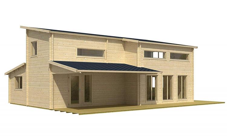 2-Story DIY Cabin Kit - Prefab cabin kits on amazon - Allwood log cabin kits