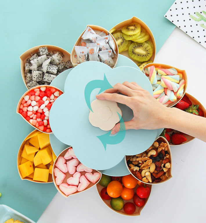 Flower Pedal Snack Holder 