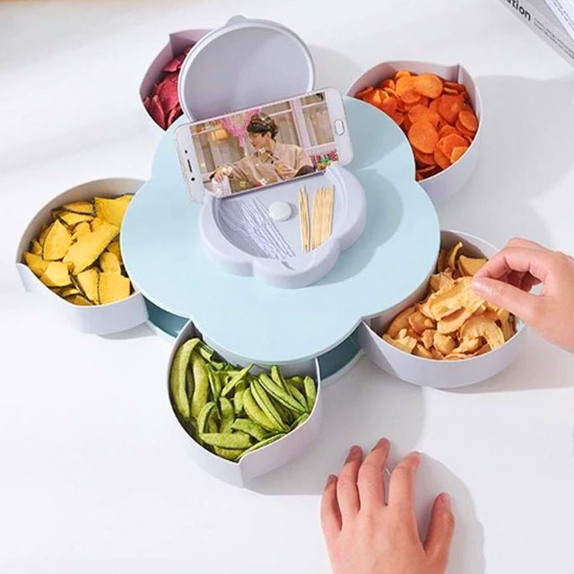 Flower Pedal Snack Holder 