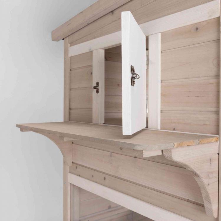 Luxury Cat Apartment - Outdoor cat house with balcony - Trixie natura Cat Home XXL - Gatsby Cat House