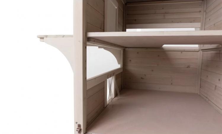 Luxury Cat Apartment - Outdoor cat house with balcony - Trixie natura Cat Home XXL - Gatsby Cat House