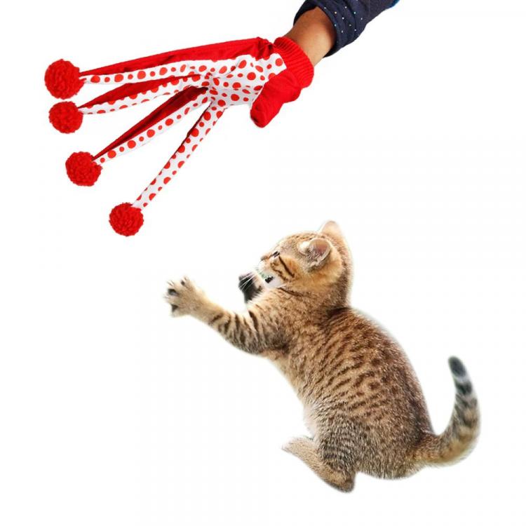 Clown Glove Extended Finger Cat Toys