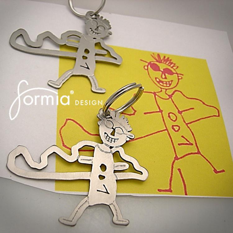 Your Child's Drawing As A Keychain