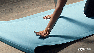 YoYo Mat - A Self Rolling Yoga Mat - GIF