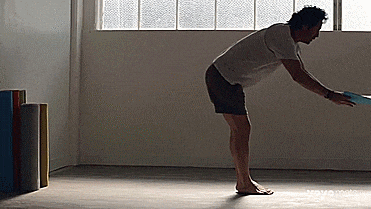 YoYo Mat - A Self Rolling Yoga Mat - GIF