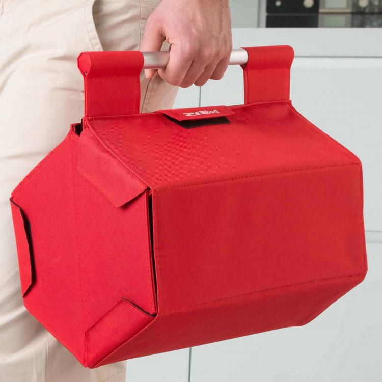 ZEBag Folding Wine Carrying Case Holds 6 Bottles Of Wine - Portable wall mounted wine holder