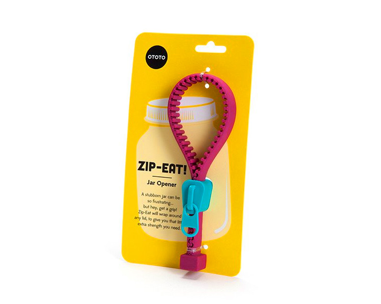 Zip-Eat! Zipper Shaped Jar Opener