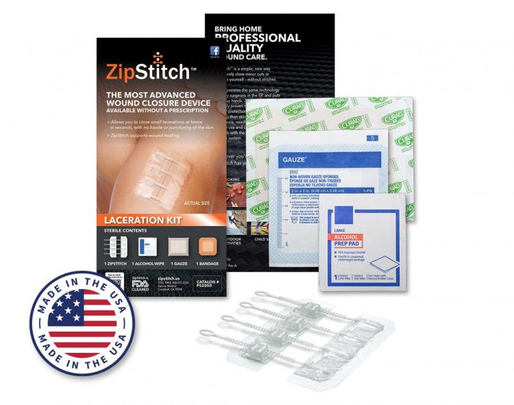 ZipStitch Home Laceration Kit Lets you heal wounds without stitches - DIY Home stitches