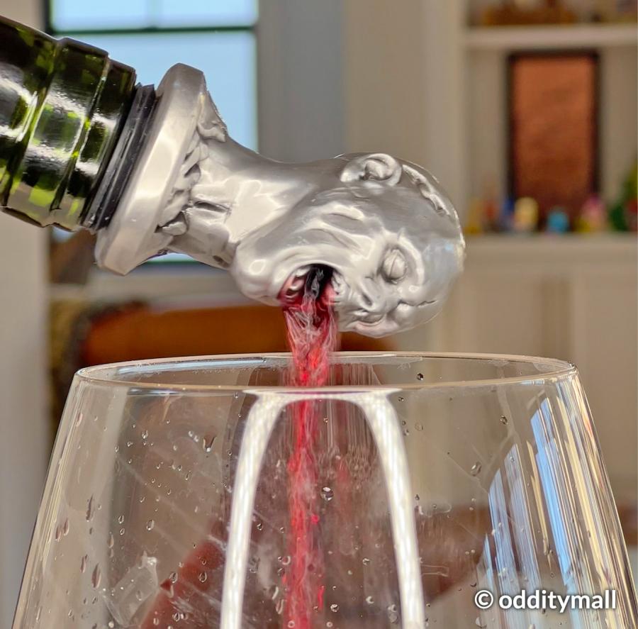 Zombie Head Wine Pourer