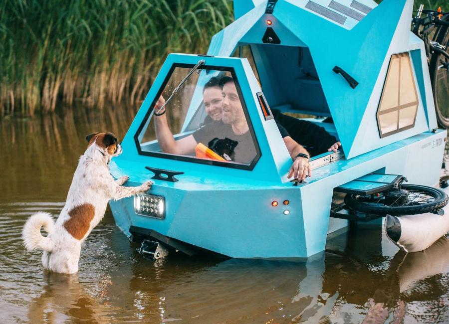 Z-triton Camper Boat Tricycle Hybrid
