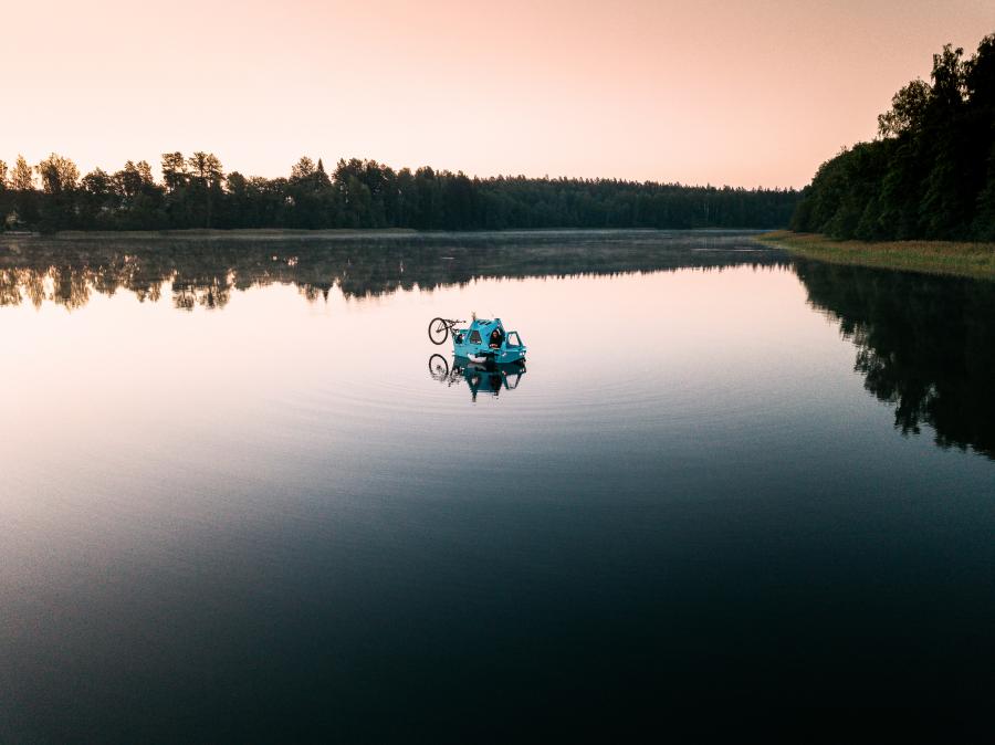 Z-triton Camper Boat Tricycle Hybrid