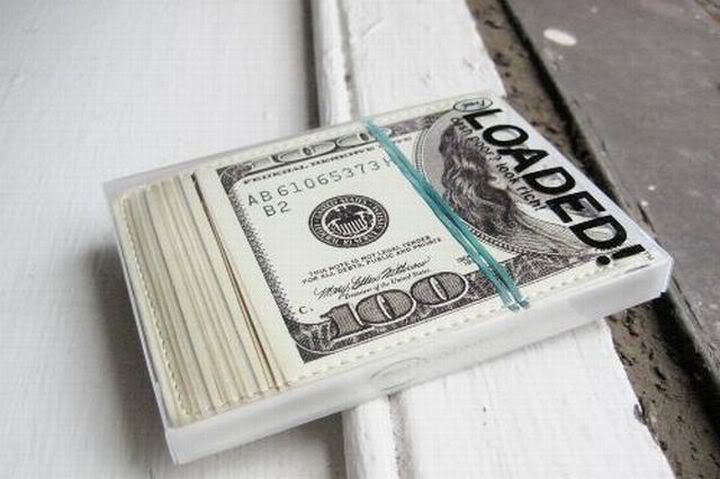 100 Dollar Bill Loaded Wallet