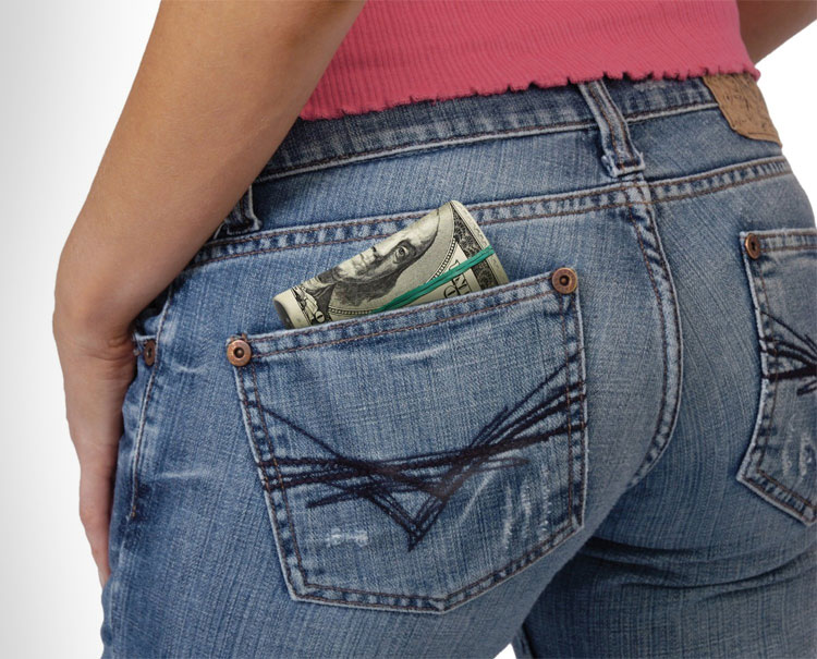 100 Dollar Bill Loaded Wallet
