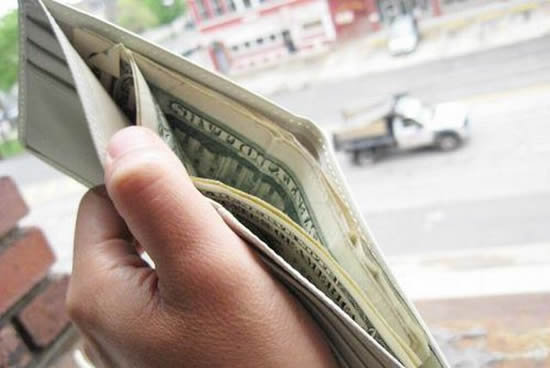 100 Dollar Bill Loaded Wallet