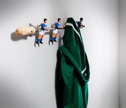 Wall Champions Foosball Pole Coat Rack