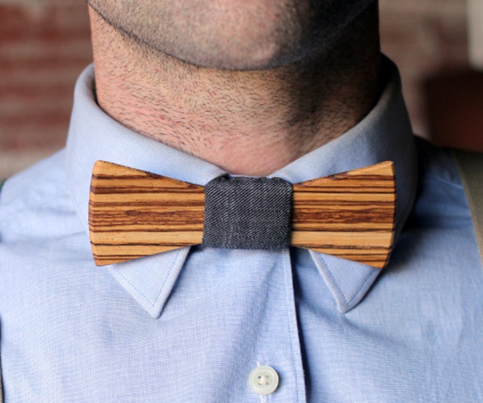 Wooden Bow Tie