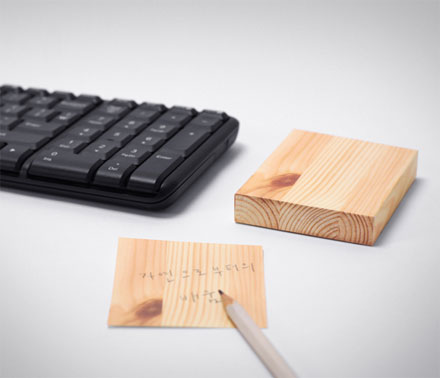 Wooden Design Memo Pad