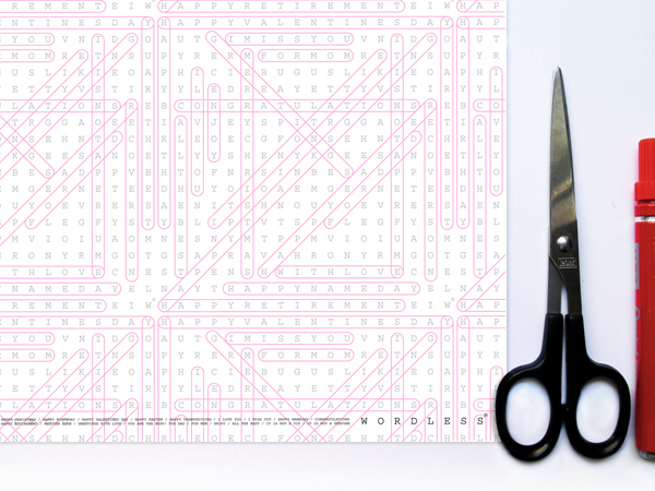 Word Search Gift Wrap