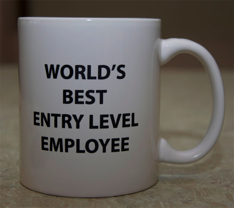 World's Best Entry Level Employee Mug - Best funny office mug