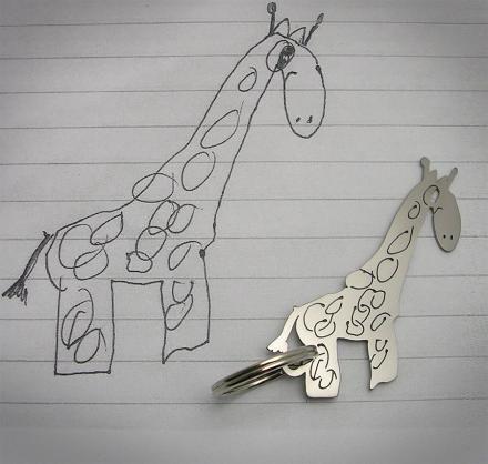 This Company Turns Your Child’s Drawing Into a Unique Piece of Jewelry or Key-chain