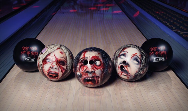 Zombie Head Bowling Balls
