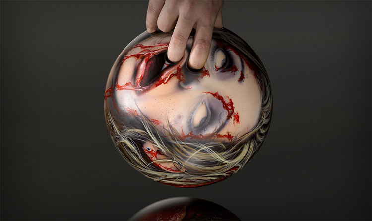 Zombie Head Bowling Balls