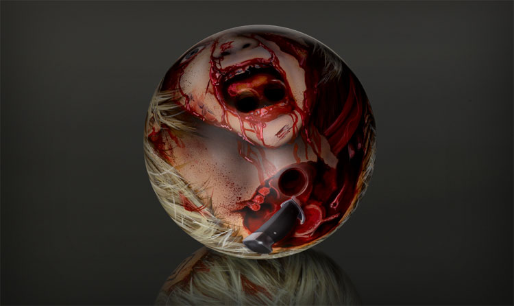 Zombie Head Bowling Balls